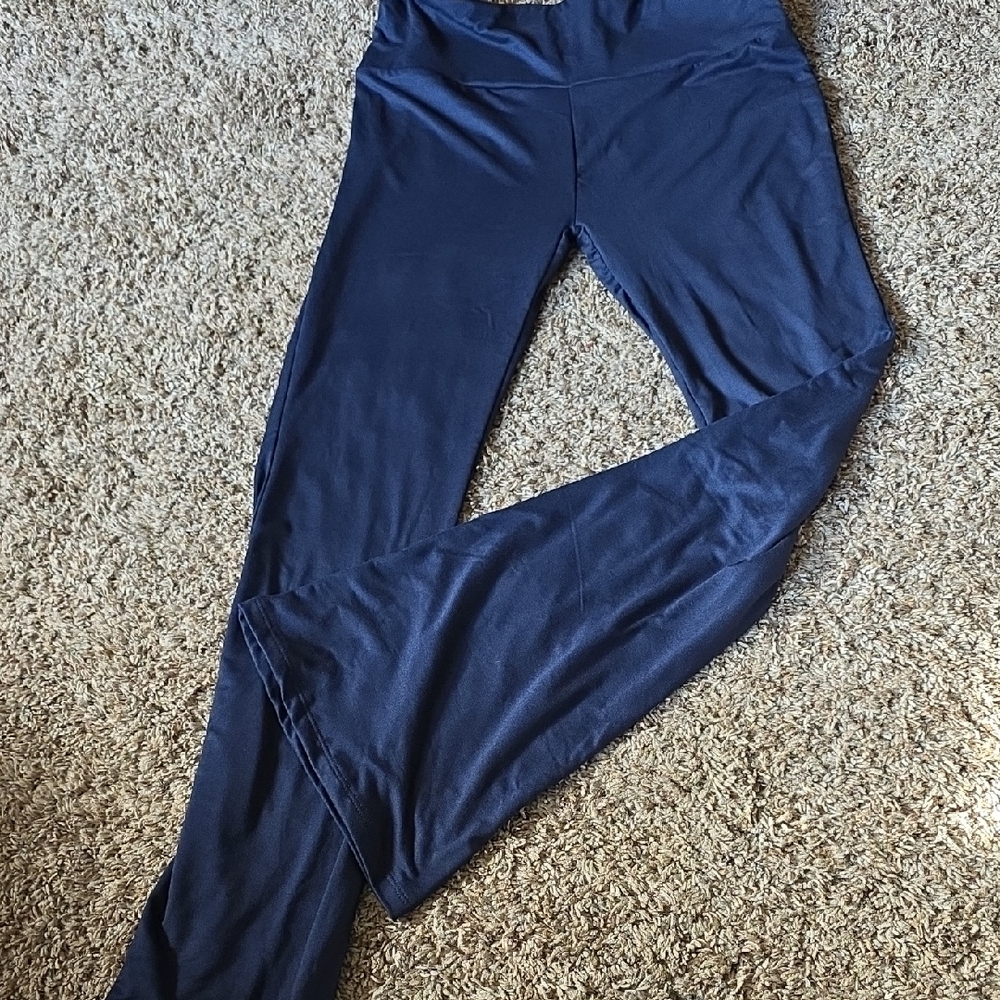 Navy Blue Full-Length Leggings NWOT